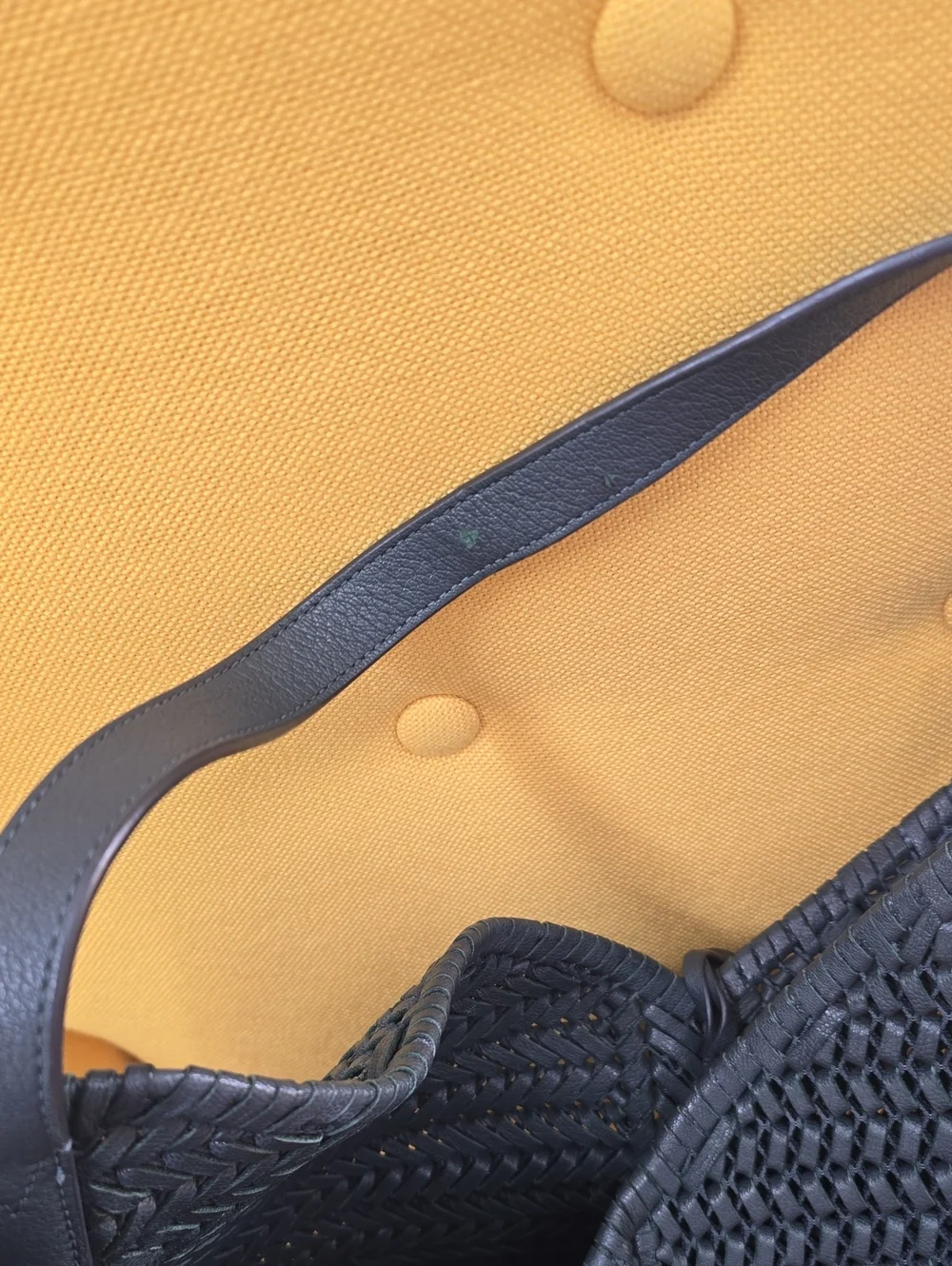 Anya Hindmarch  Woven Tassel Leather Hobo Bag